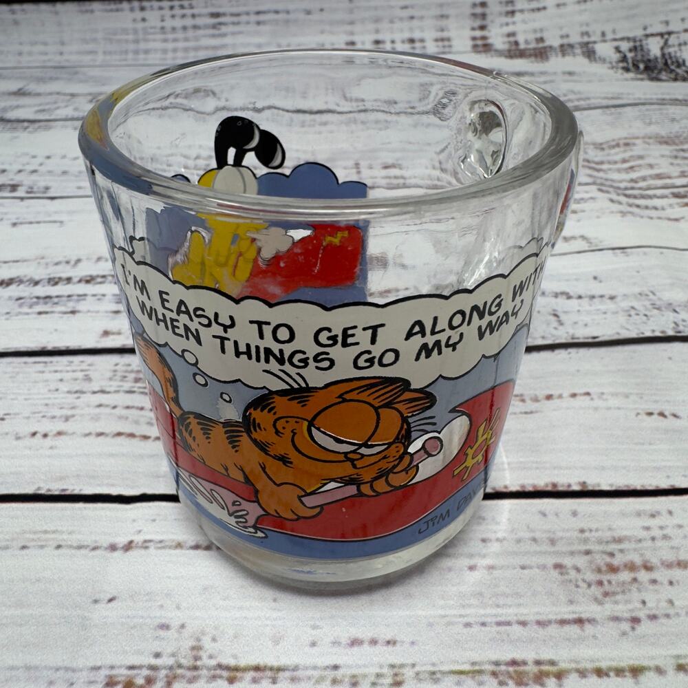 McDonalds Garfield & Odie Glass Mug